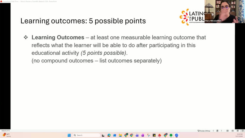 How to review a scientific abstract